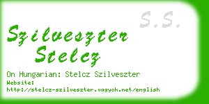szilveszter stelcz business card